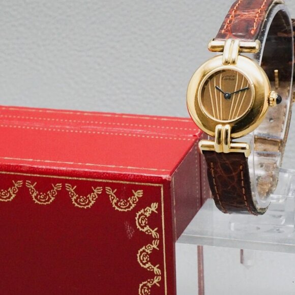 CARTIER Golden Vermeil Women Quartz Watch main image 6